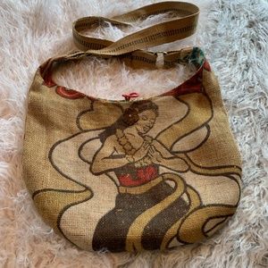 Hawaiian Coffee Bag Burlap Purse/Handbag